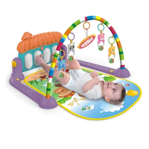 3 in 1 Musical Play Gym Fitness Mat (Multi Coloured & House Theme) (0-36 Months) 3 in 1 Musical Play Gym Fitness Mat (Multi Coloured & House Theme) (0-36 Months)