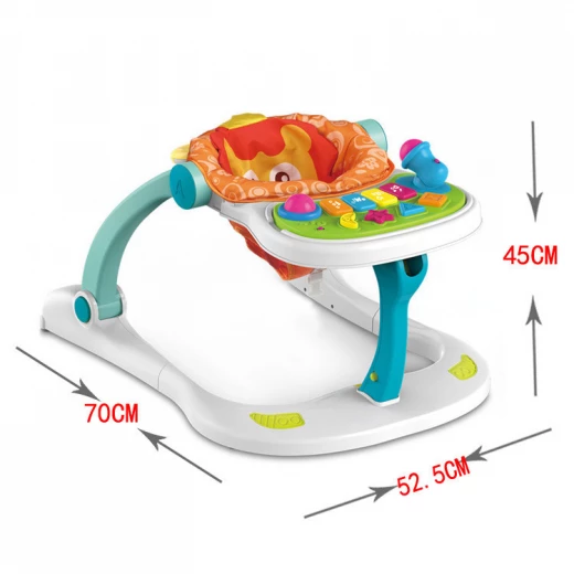 4 In 1 Multi Functional Baby Entertainment Musical Play to Walk Baby Push Walker - Image 3
