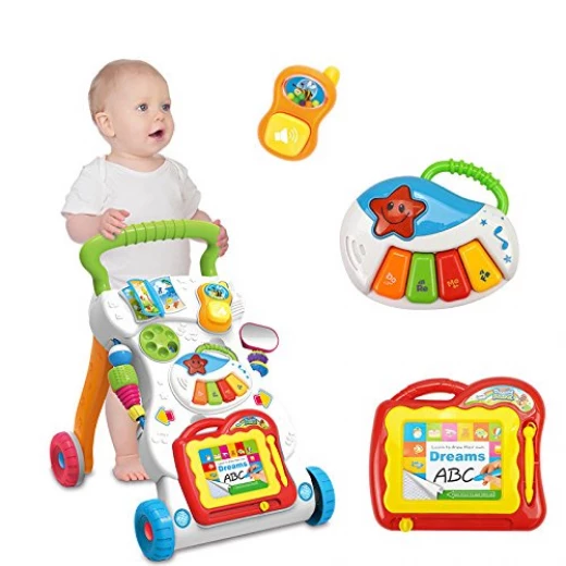 ICW Multifunctional Baby Sit-to-stand Plastic Music Walker (Multicolour) ICW Multifunctional Baby Sit-to-stand Plastic Music Walker (Multicolour)