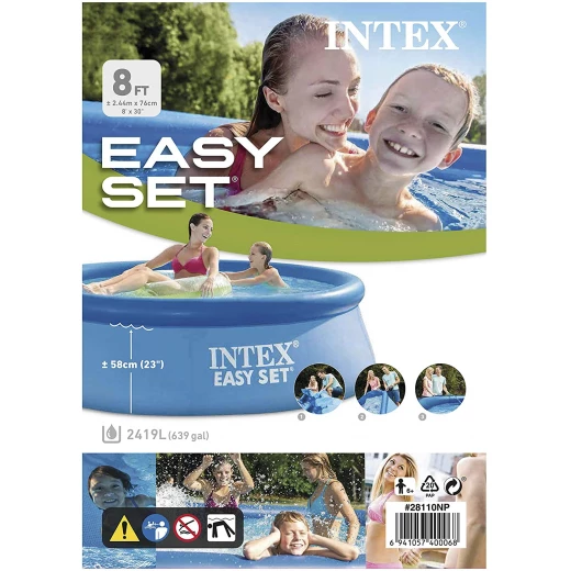 Intex - Inflatable Pool 244 x 76 cm - انتكس - Image 6