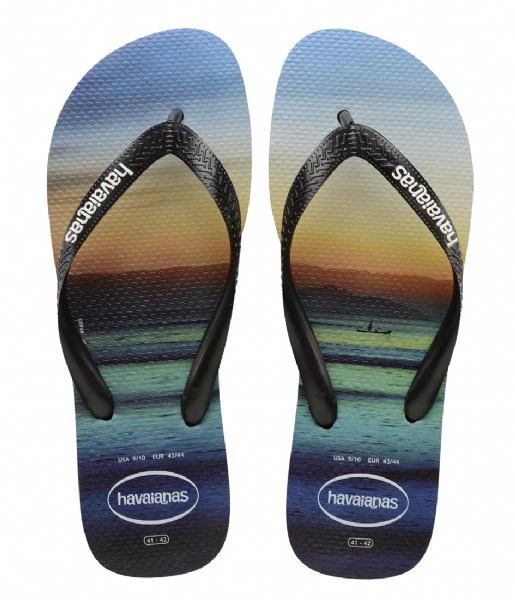Havaianas Hype Black/Black/White 39/40 - هافياناس