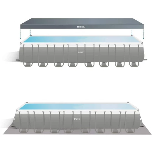 Intex Rectangular Ultra XTR Metal Frame Swimming Pool, 975 X 488 X 132 cm - Intex - Image 5