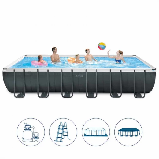 Intex Rectangular Ultra XTR Metal Frame Swimming Pool, 975 X 488 X 132 cm - Intex - Image 9