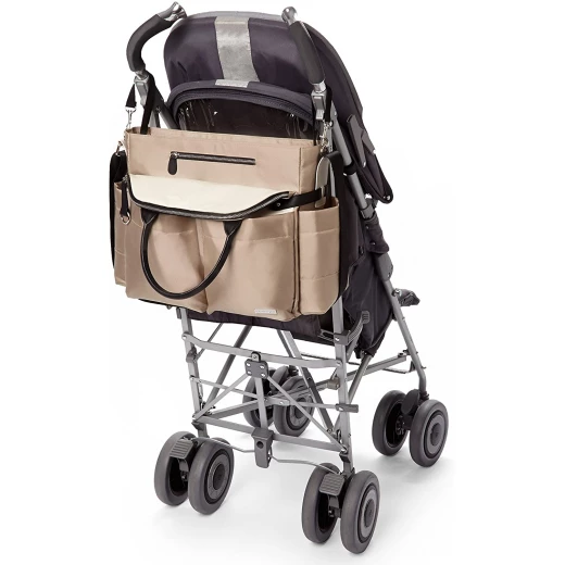 Skip Hop Chelsea Downtown Chic Diaper Satchel Champagne - سكيب هوب - Image 5