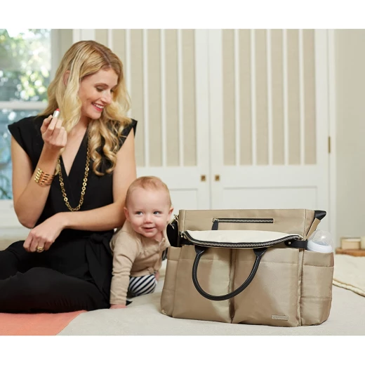 Skip Hop Chelsea Downtown Chic Diaper Satchel Champagne - سكيب هوب - Image 6