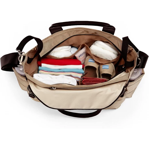 Skip Hop Chelsea Downtown Chic Diaper Satchel Champagne - سكيب هوب - Image 4