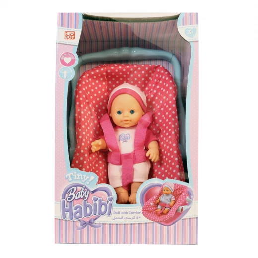Baby Habibi - Tiny Doll with Carrier - Pink - بيبي حبيبي - Image 3