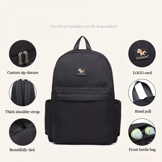 Colorland Daily use Diaper Bag for Mummy (1 Changing Mat), Yellow - كولورلاند - Image 2