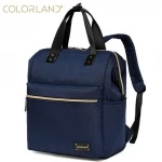 ColorLand Zara Unisex Baby Diaper school Backpack water Resistant (Navy Blue) - كولورلاند
