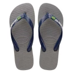 Havaians Brasil Logo Steel Grey/Navy Blue 37/38 - هافياناس