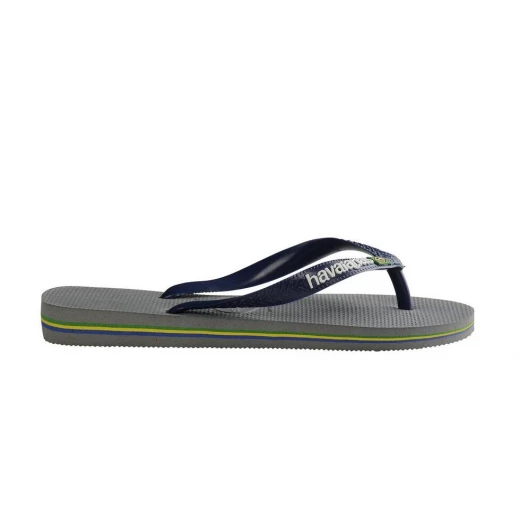 Havaianas Brasil Logo Steel Grey/Navy Blue 39/40 - هافياناس - Image 3