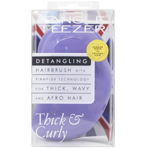 Tangle Teezer Thick and Curly Detangling Hairbrush, Lilac Fondant Tangle Teezer Thick and Curly Detangling Hairbrush, Lilac Fondant