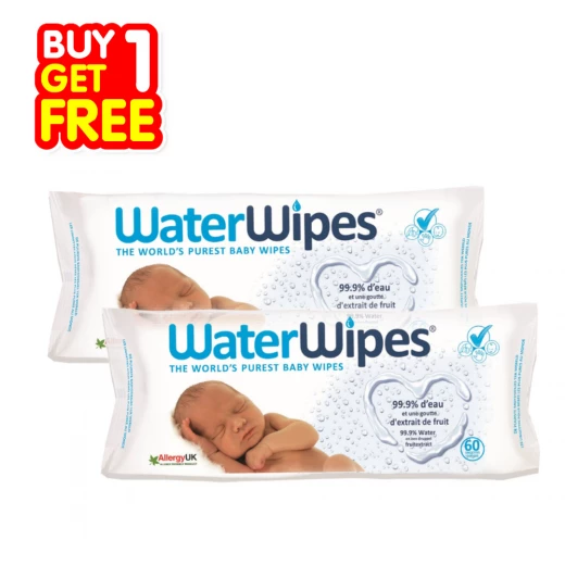 WaterWipes Sensitive Unscented Baby Wipes Package, Buy 1 Get 1 Free WaterWipes Sensitive Unscented Baby Wipes Package, Buy 1 Get 1 Free
