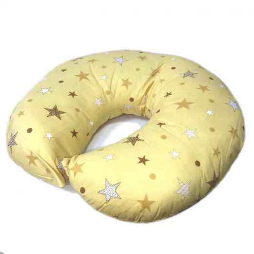 Baby baba Nursing Pillow, Yellow with Stars Baby baba Nursing Pillow, Yellow with Stars