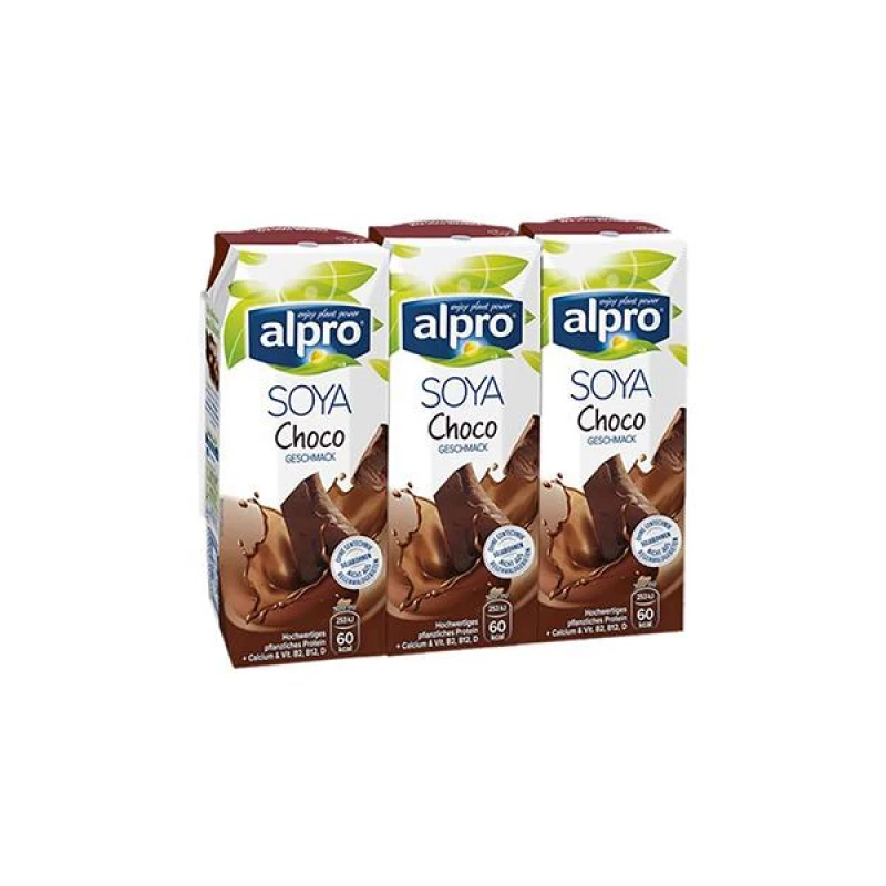 alpro Soya Chocolate Drink 3*250 ml - ألبرو