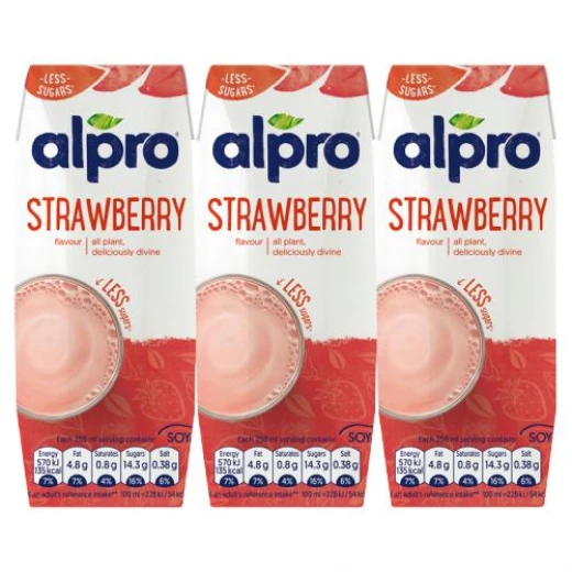 alpro Soy Strawberry Drink 3*250 ml alpro Soy Strawberry Drink 3*250 ml