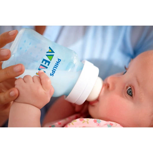 Philips Avent Classic Plus Feeding Bottle 2 Pack 260 ml, Blue - فيليبس افينت - Image 3