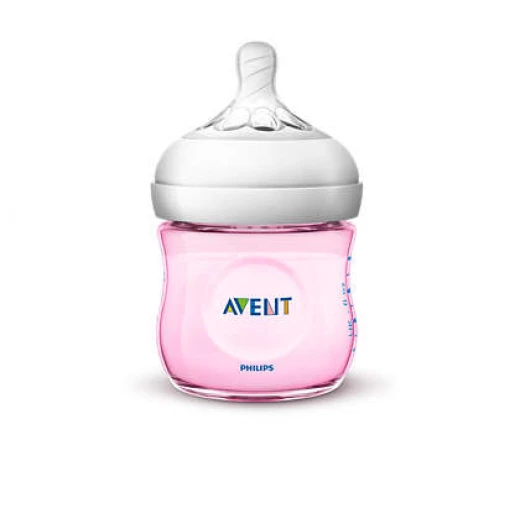 Philips Avent Natural Baby Bottle 125ml, Pink - فيليبس افينت - Image 3