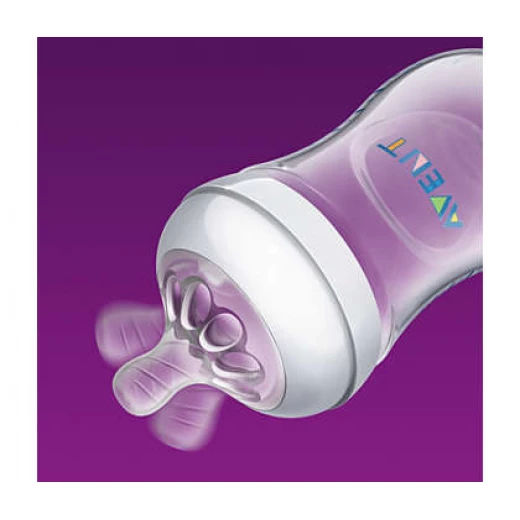 Philips Avent Natural Baby Bottle 125ml, Pink - فيليبس افينت - Image 4