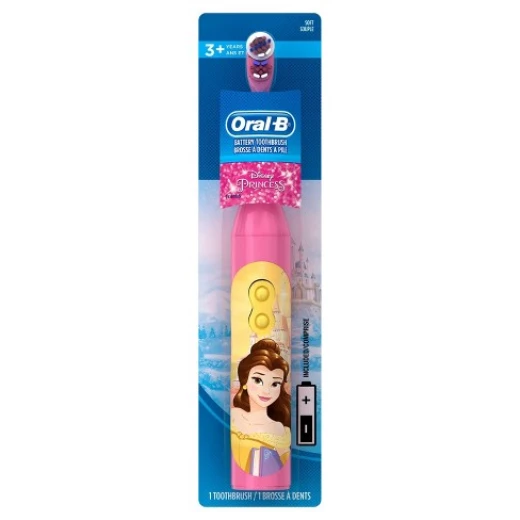 Oral-B Kid's Battery Toothbrush featuring Disney Princess Soft Bristles for Kids 3+ Oral-B Kid's Battery Toothbrush featuring Disney Princess Soft Bristles for Kids 3+