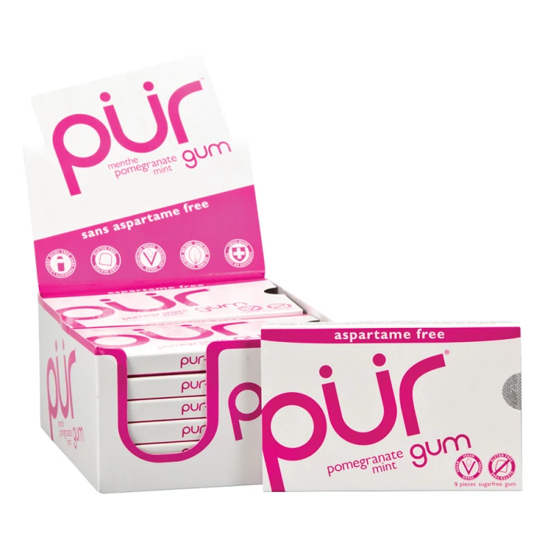 Pür Pmoegranate Mint Gum 9PC - بور