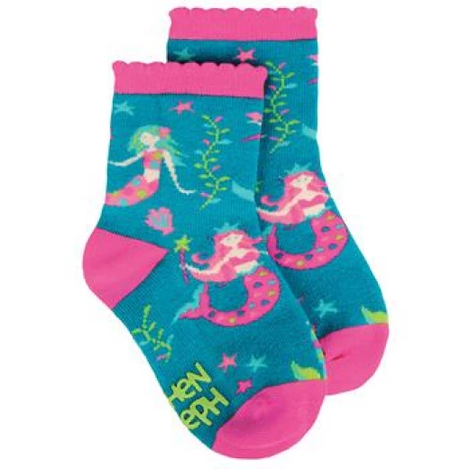 Stephen Joseph All Over Print Socks Mermaid Small Stephen Joseph All Over Print Socks Mermaid Small