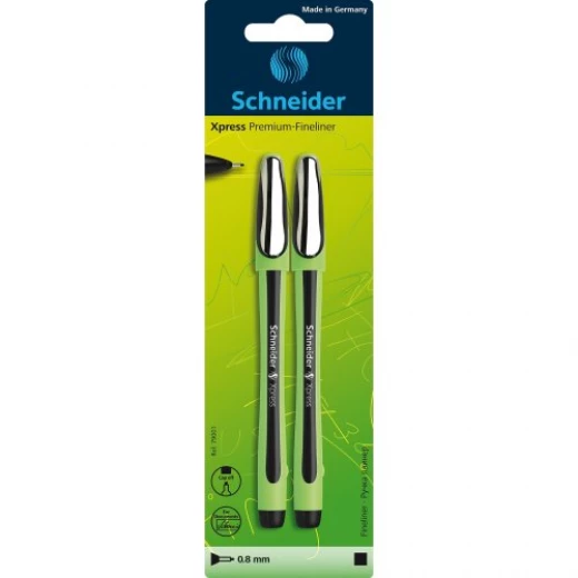 Schneider Fineliner Xpress 0.8mm 2 pieces, Black Schneider Fineliner Xpress 0.8mm 2 pieces, Black