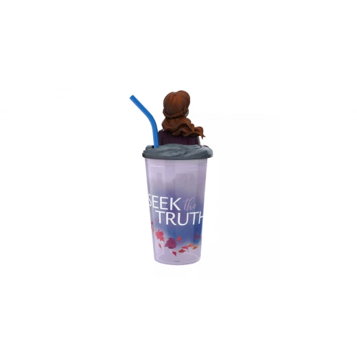 Zak Designs Frozen 2 Anna 15oz Plastic Funtastic Tumbler with Straw - زاك ديزاينز - Image 4