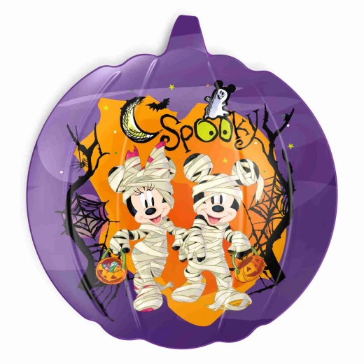 Zak Designs Mickey And Minnie Halloween 8in Pumpkin Plate Zak Designs Mickey And Minnie Halloween 8in Pumpkin Plate