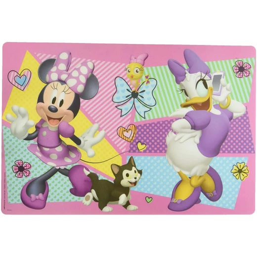 Zak Designs Kid's Placemat, Plastic, Minnie Mouse, 17.6" by 11.8" Zak Designs Kid's Placemat, Plastic, Minnie Mouse, 17.6" by 11.8"