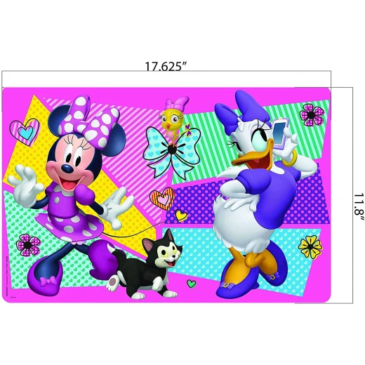 Zak Designs Kid's Placemat, Plastic, Minnie Mouse, 17.6" by 11.8" - زاك ديزاينز - Image 3