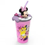 Zak Designs Mickey Mouse & Friends Minnie Mouse 15oz Plastic Cup With Lid And Straw - زاك ديزاينز