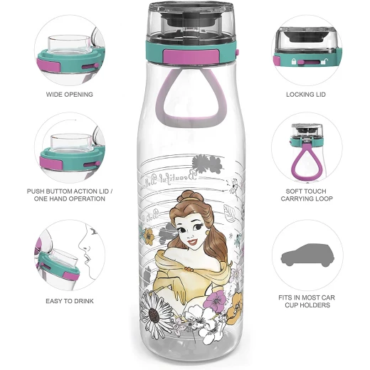 Zak Designs Disney Princess 25 oz Plastic Tritan Kiona Water Bottle - زاك ديزاينز - Image 2