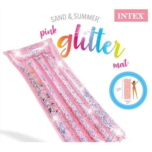 Intex Glitter Air Mattress, Pink - انتكس - Image 2