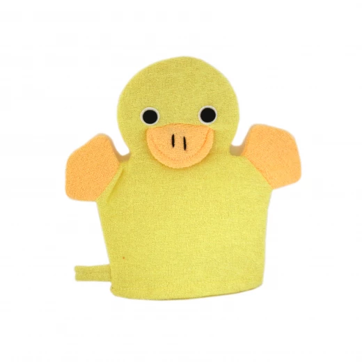 Bath Sponge Hand Glove, Yellow Bath Sponge Hand Glove, Yellow