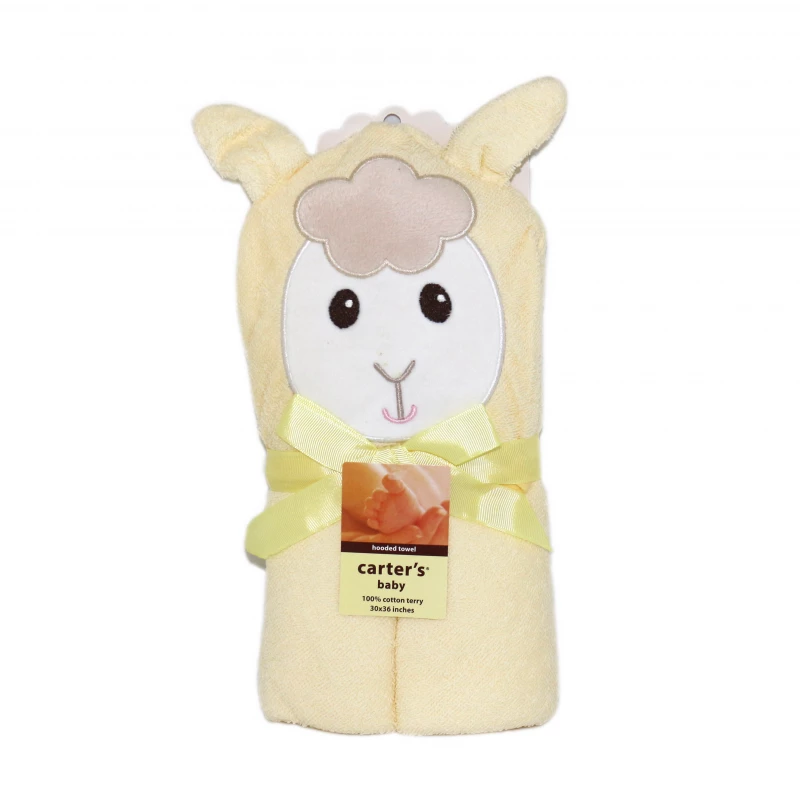 Animal Face Hooded Towel, Sheep - كارترز