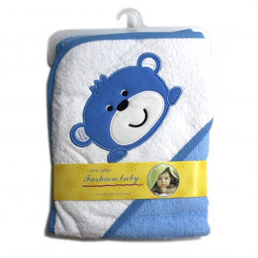 Fashion Baby Bath Towel Hooded Blue Bear Fashion Baby Bath Towel Hooded Blue Bear