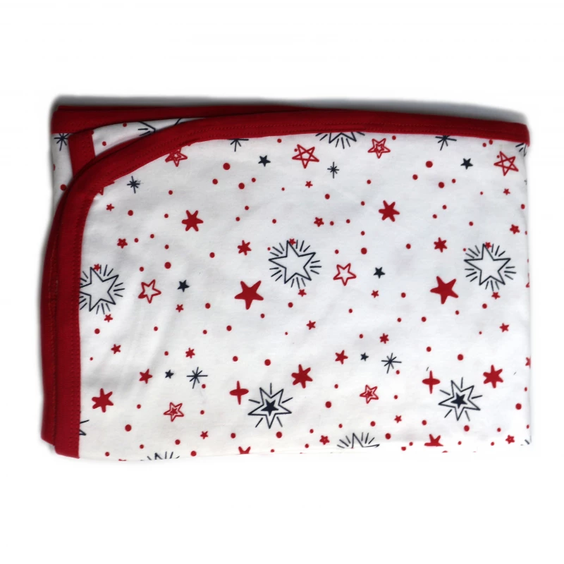 Baby Cotton Blanket, Red