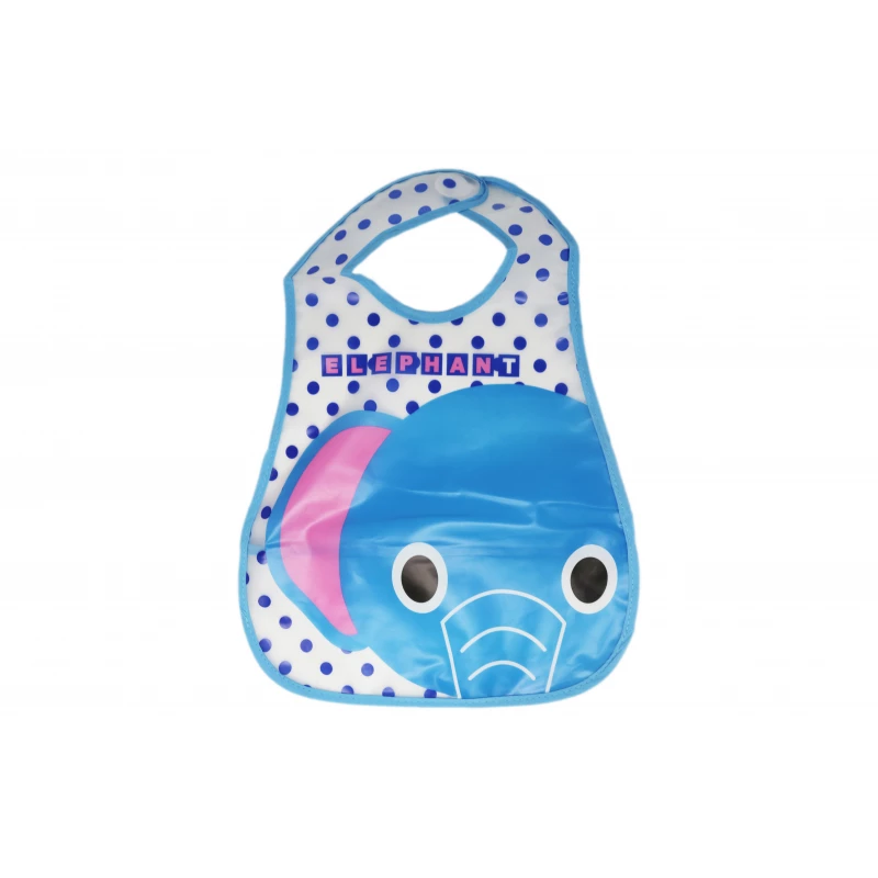 Plastic Baby Bib Waterproof, Elephant