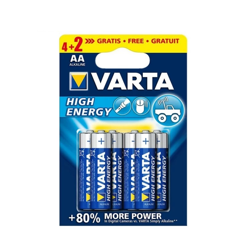 Varta High Energy AA Batteries, 1.5 Volt - VARTA