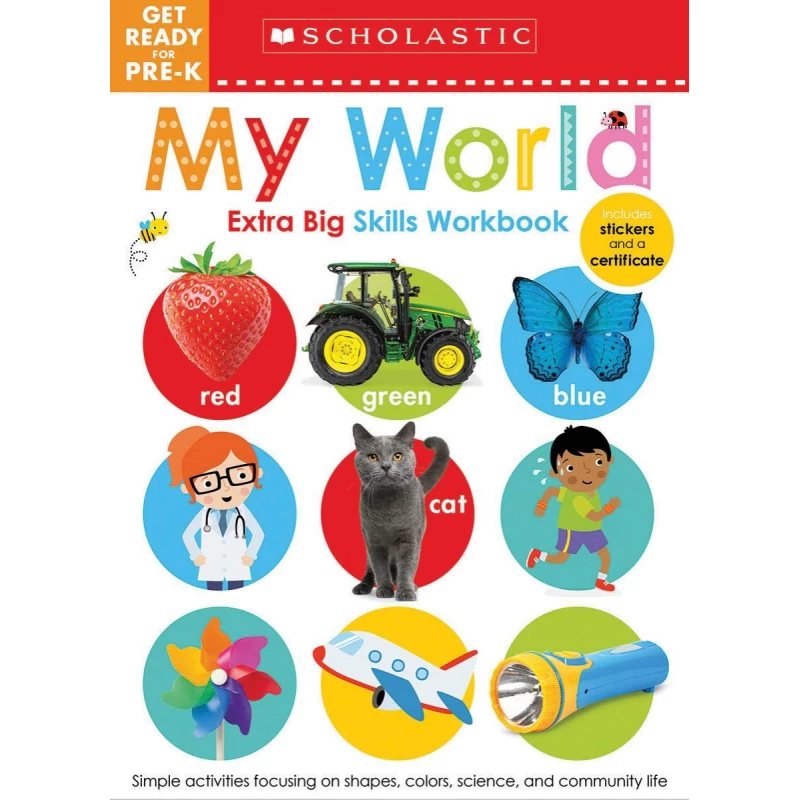 Scholastic Early Learners: Get Ready for Pre-k Workbook, Extra Big Skills Workbook, 68 pages - سكولاستيك