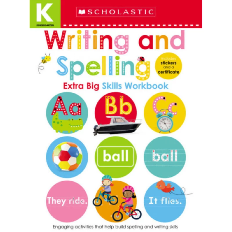Scholastic Early Learners: Kindergarten Extra Big Skills Workbook: Writing and Spelling, 68 pages - سكولاستيك