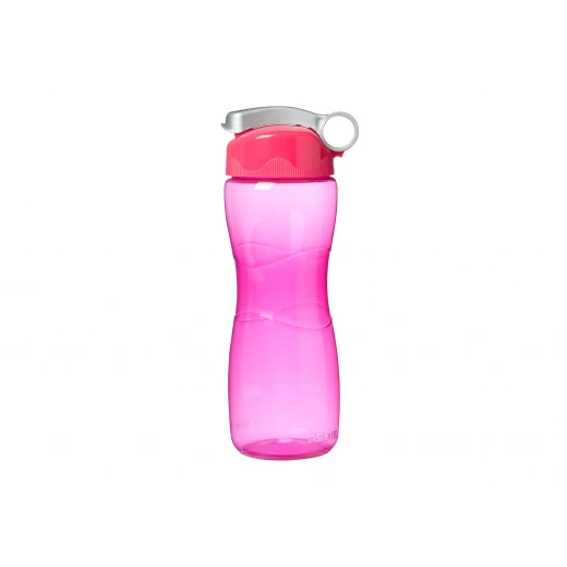 Sistema Hourglass Plastic Water Bottle, 645 ml, Pink - سيستما - Image 2