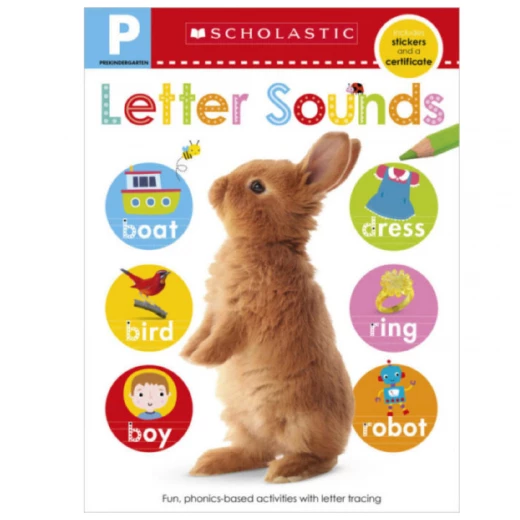 Scholastic Early Learners: Pre-K Skills Workbook: Letter Sounds, 24Pages Scholastic Early Learners: Pre-K Skills Workbook: Letter Sounds, 24Pages