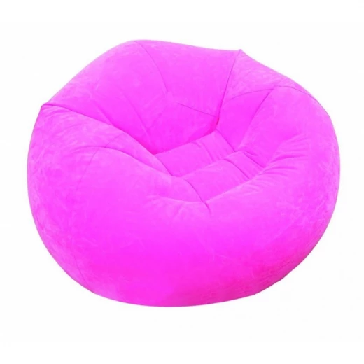 Intex Inflatable Beanless Bag Chair, Pink Intex Inflatable Beanless Bag Chair, Pink