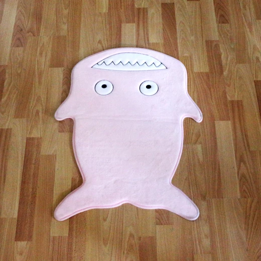 Kaison Cartoon Floor Mat, Pink Shark Kaison Cartoon Floor Mat, Pink Shark