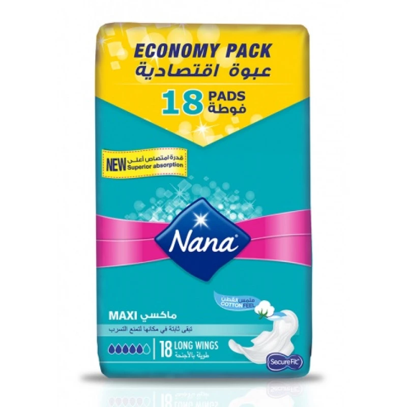 Nana Maxi Economy Pack 18 Long - نانا