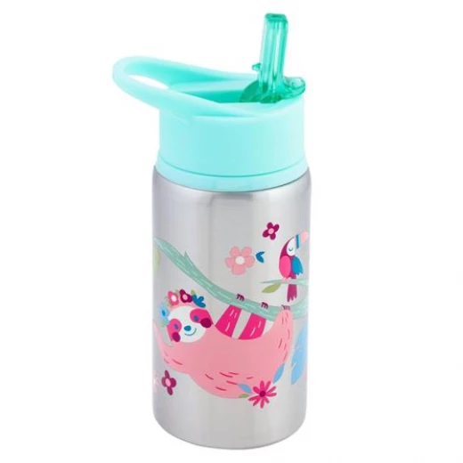 Stephen Joseph Stainless Steel Water Bottle, Sloth Stephen Joseph Stainless Steel Water Bottle, Sloth