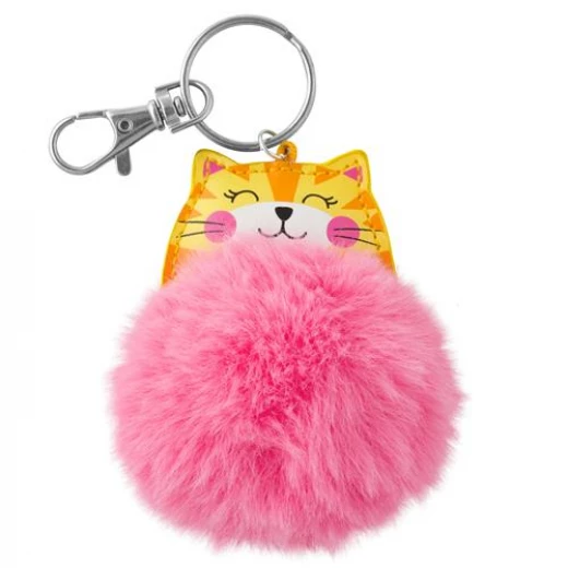 Stephen Joseph Pom Pom Critter Key Chain, Cat Stephen Joseph Pom Pom Critter Key Chain, Cat