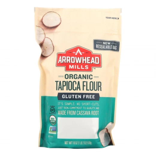 Arrowhead Mills عضوي خالي من الجلوتين طحين التابيوكا ، 510 جم Arrowhead Mills عضوي خالي من الجلوتين طحين التابيوكا ، 510 جم